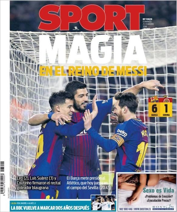 Portadas del 25 de febrero