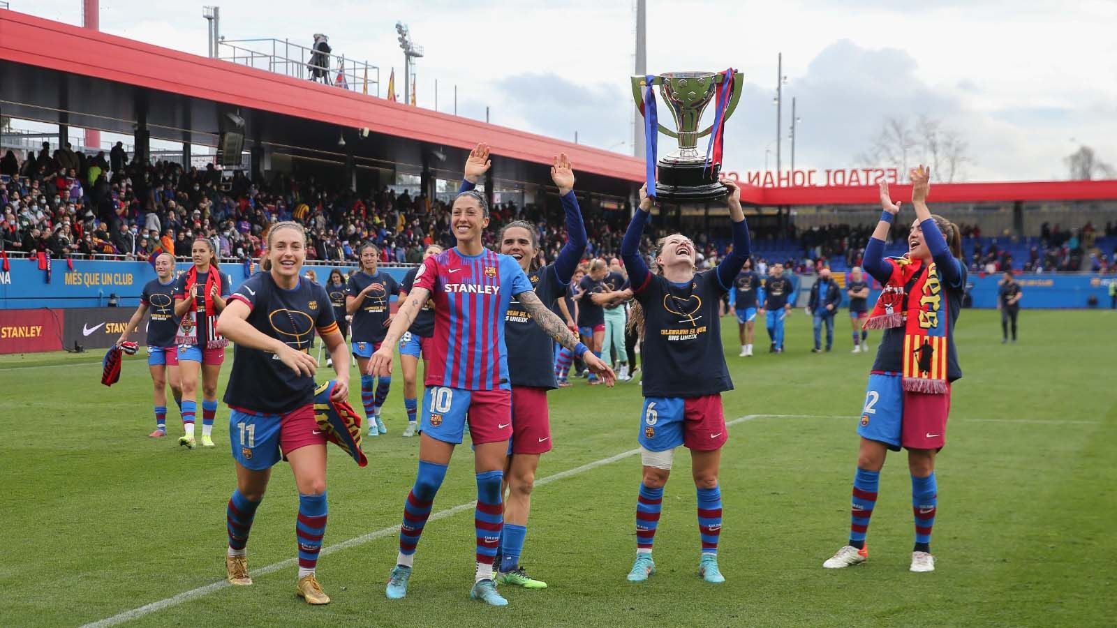 El Barça celebra el título de Liga