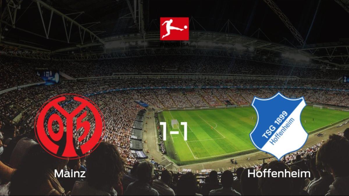 El Mainz 05 y el Hoffenheim empatan a uno en el Opel Arena