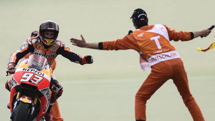 Márquez, triunfador en el GP de Alemania.