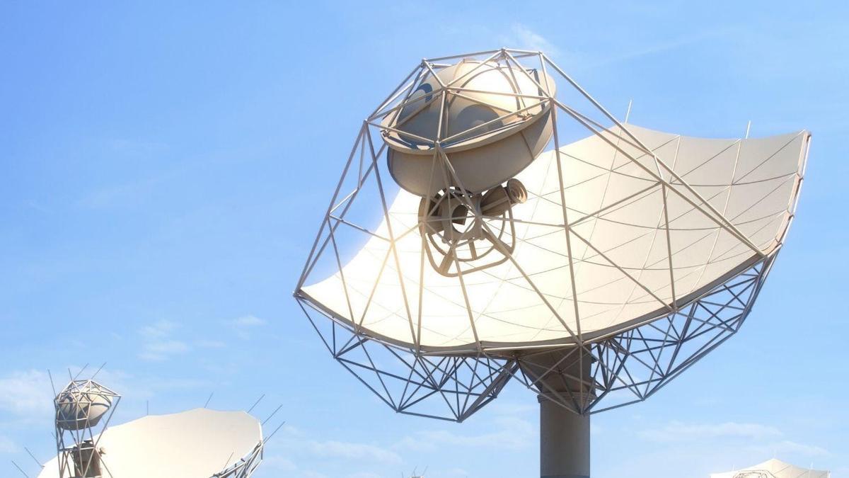 Un radiotelescopio.