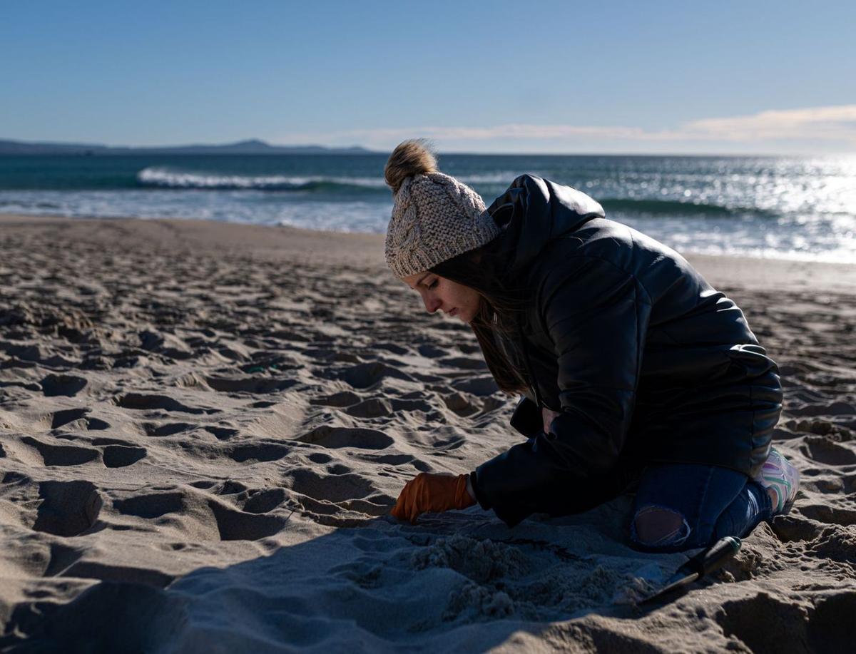 Els pèl·lets plàstics arriben a 30 platges de les costes de Galícia
