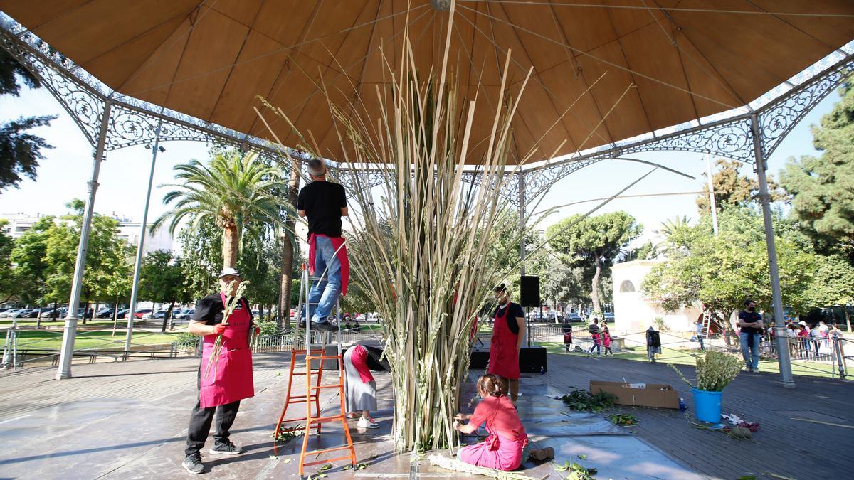 Un momento de la última guerrilla floral realizada por Flor Motion en Córdoba.