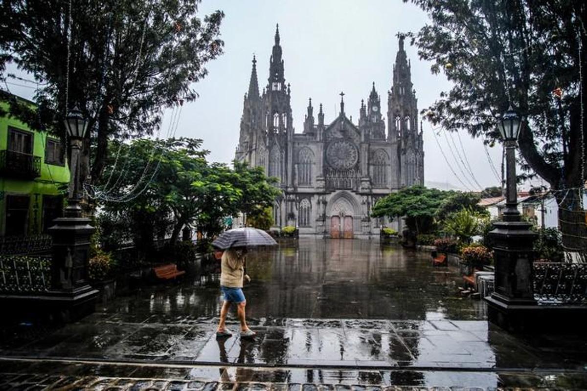17-11-18. ARUCAS. LLUVIA ARUCAS.  FOTO: JOSÉ ...