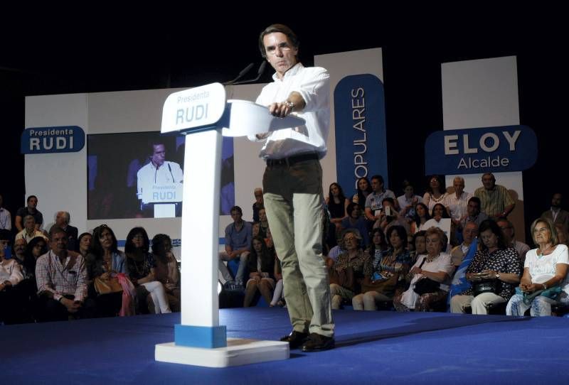 Fotogaleria del Mitin de Aznar en Zaragoza