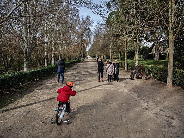 La bici, muy usada en los paseos por niños y grandes. | N.R.