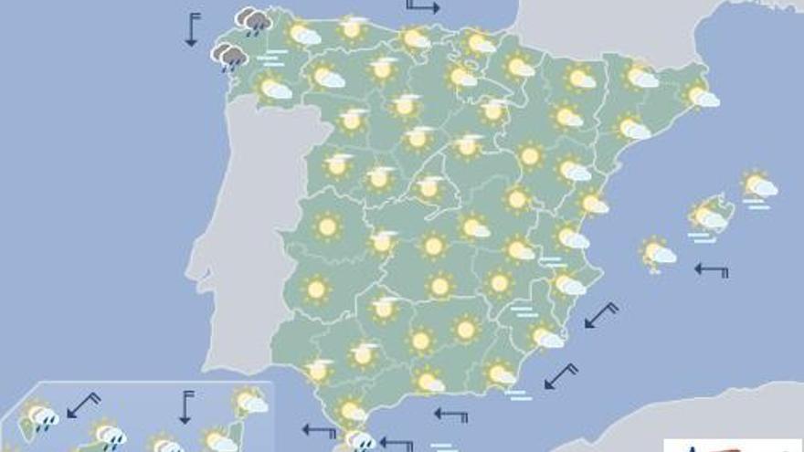 Intervalos nubosos y posibles lluvias débiles en el norte de Canarias