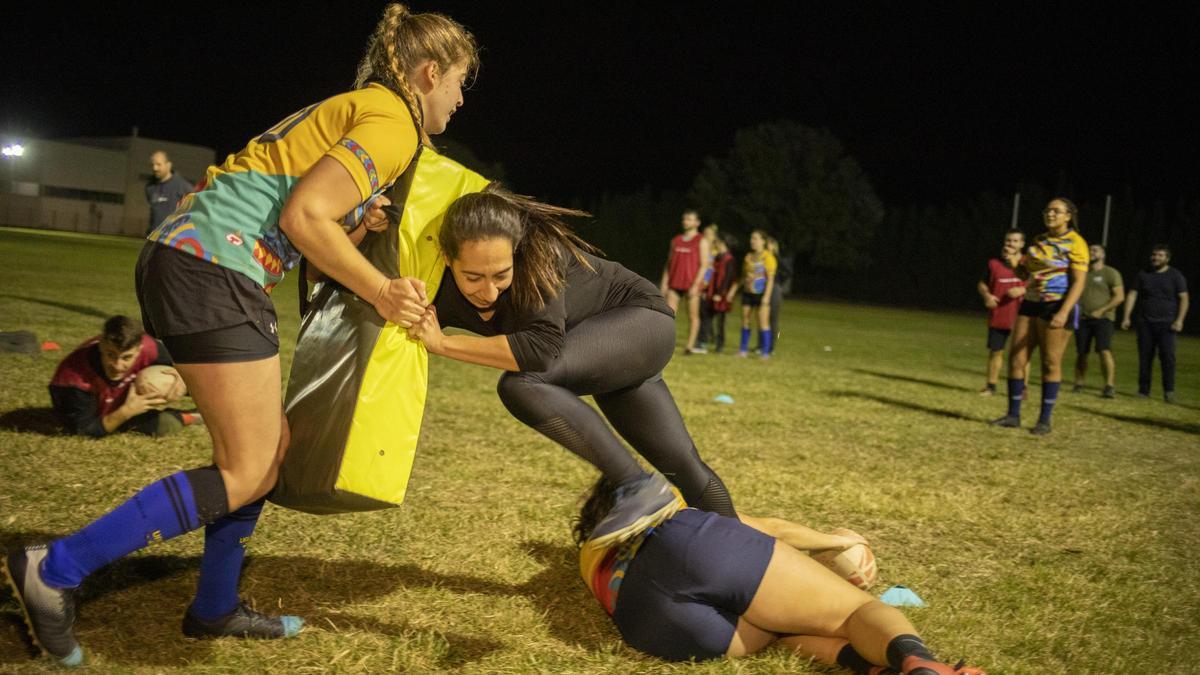 Una acció d'un entrenament recent de les Valkirias