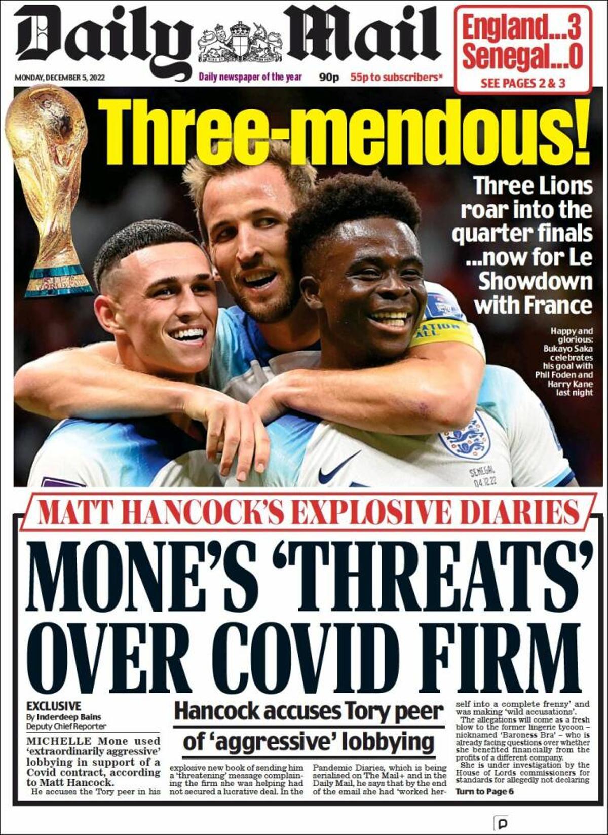 La prensa internacional, rendida a Mbappé e Inglaterra