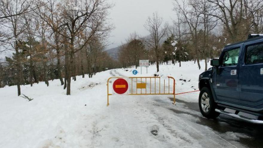 Prohibido el tráfico rodado en todos los accesos al Parque del Moncayo