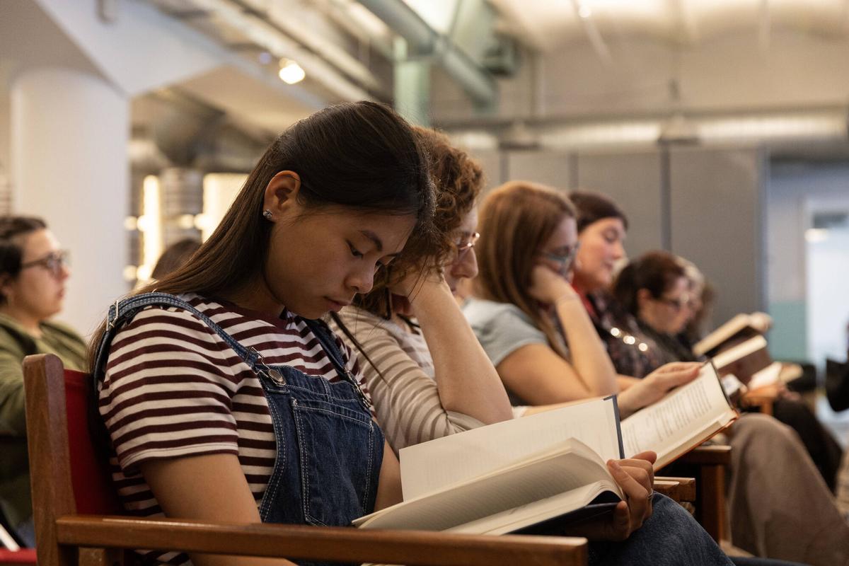 Fiesta de la Lectura en la Antigua Fabrica Damm de Barcelona