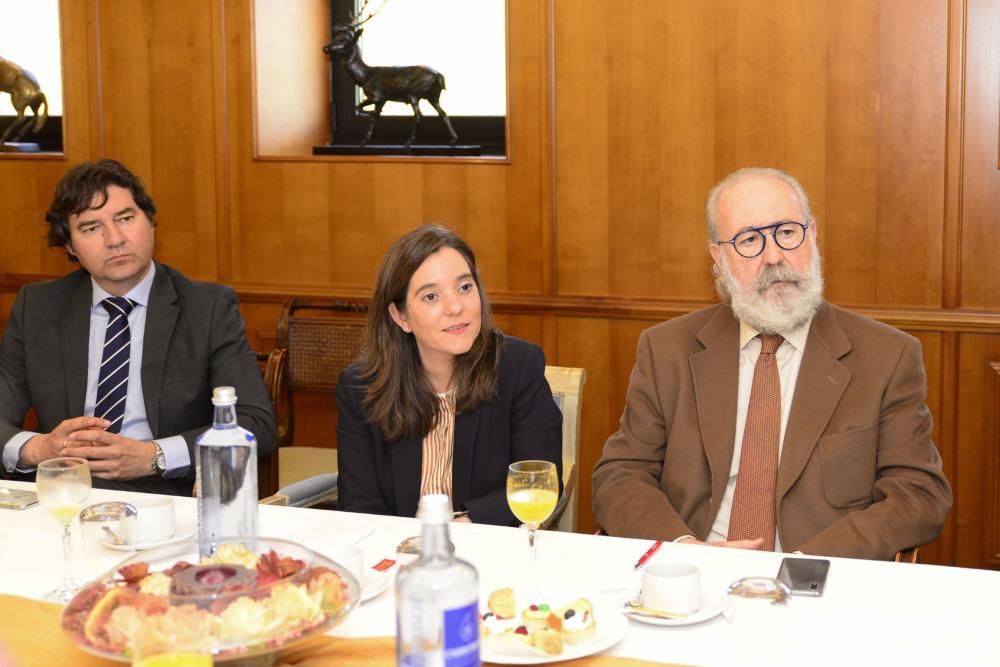 Inés Rey, en el Club Financiero Atlántico