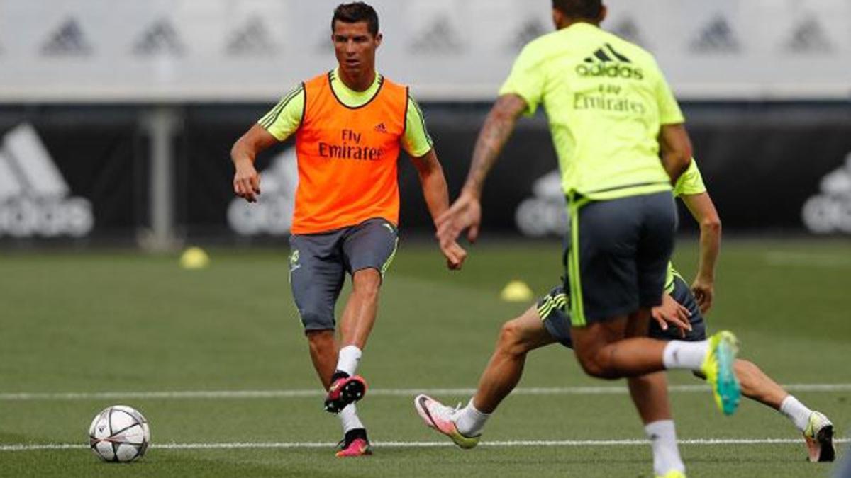 Cristiano, en el entrenamiento