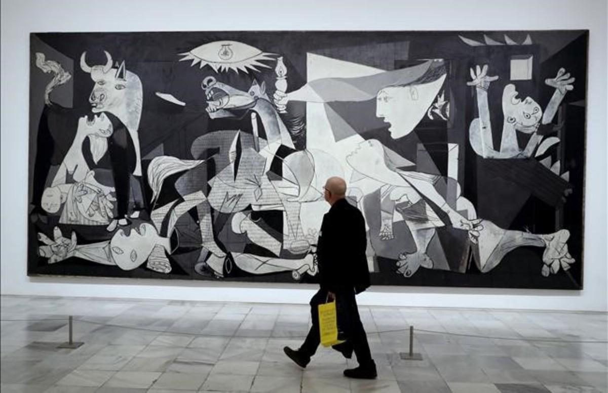 El ’Guernica’ expuesto en el Museo Reina Sofía de Madrid.