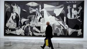 El ’Guernica’ expuesto en el Museo Reina Sofía de Madrid.