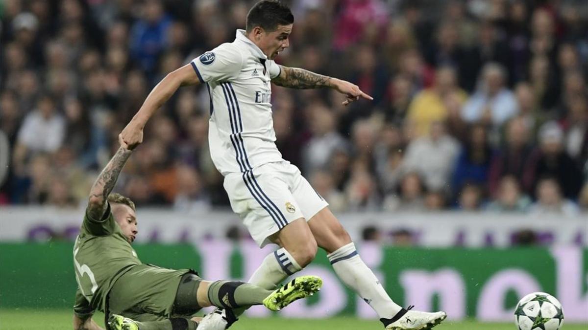 James Rodríguez, venido a menos en el Real Madrid