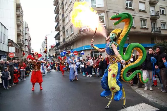 Carnaval 2019 en A Estrada: el circo reina en el desfile del Entroido