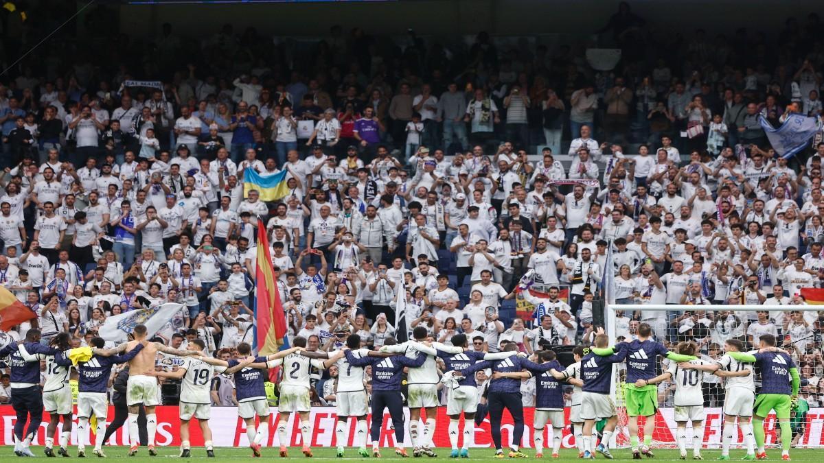 El Madrid celebra el título con su afición