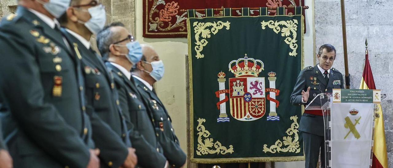 Arturo Prieto, durante el discurso dado en su toma de posesión en València. | ROBER SOLSONA/EUROPA PRESS