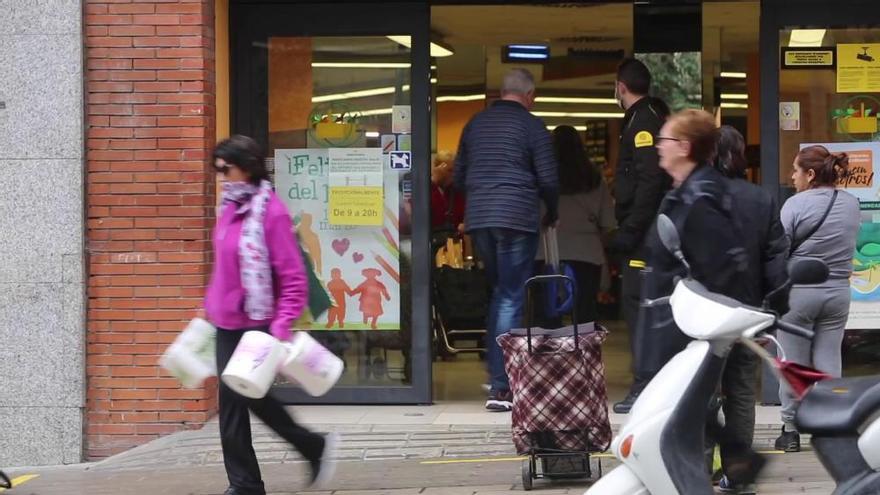 Los supermercados empiezan a poner medidas de seguridad