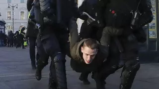 Detenidos 3.500 manifestantes rusos por protestar contra la guerra en Ucrania