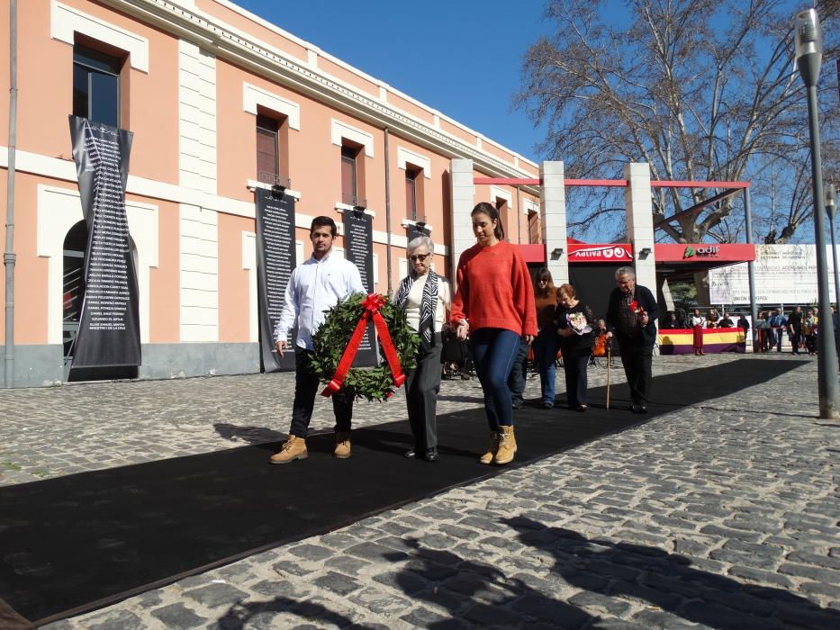 Homenaje a las víctimas del bombardeo franquista en Xàtiva