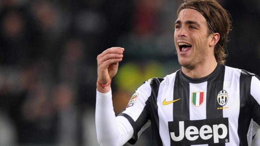 El italiano Alessandro Matri, cuando jugaba en la Juventus de Turín.