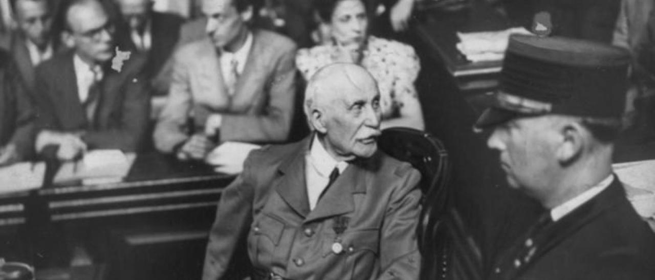 Philippe Pétain, durante su juicio tras la II Guerra Mundial