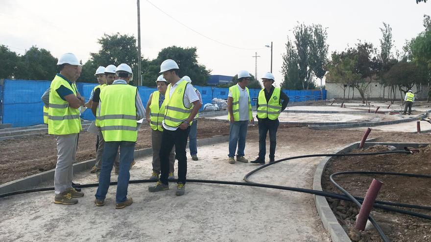 Obras en el parque de la Fila.