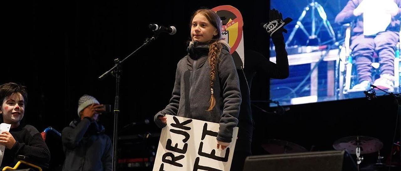 Greta Thunberg, en la Cumbre del Clima de Madrid de 2019.