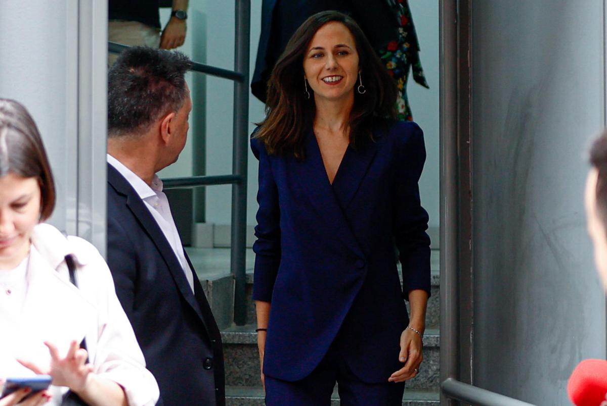 Ione Belarra en una visita institucional.