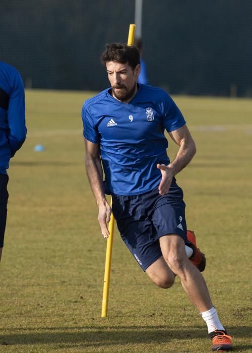 Entrenamiento del Real Oviedo en El Requexón