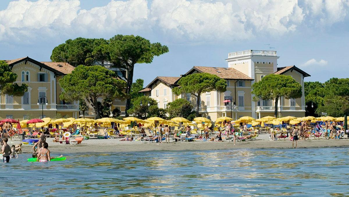 La playa de Grado, a una hora de Trieste.