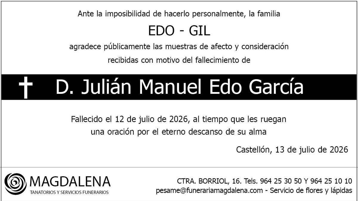 D. Julián Manuel Edo García