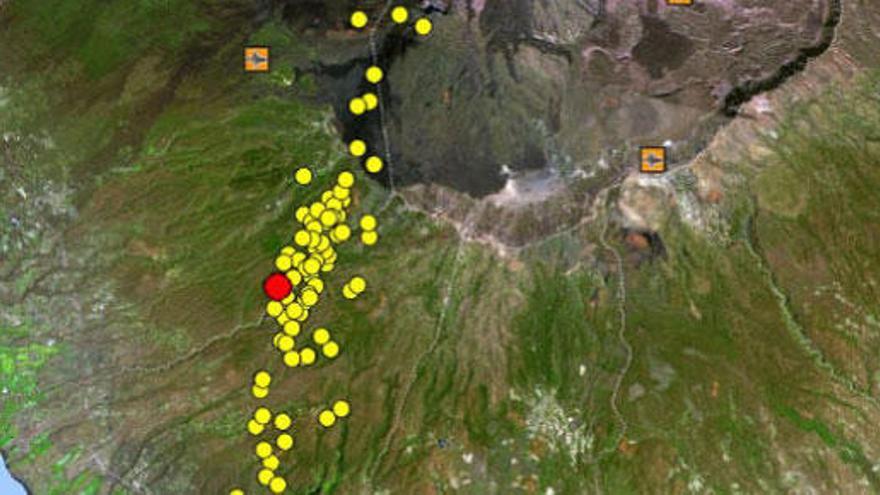 Los terremotos, cerca del Teide.