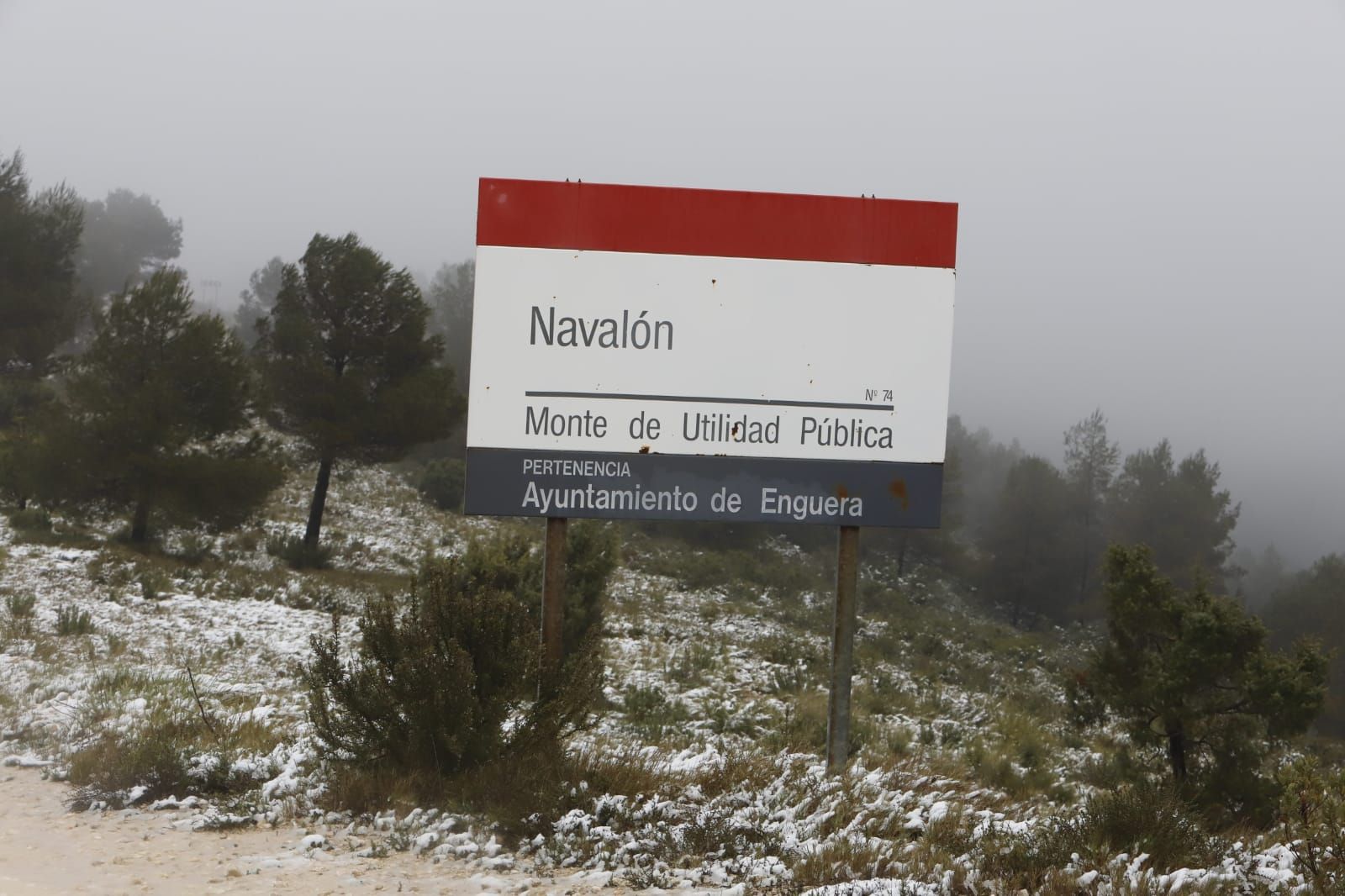 La nieve llega a Enguera