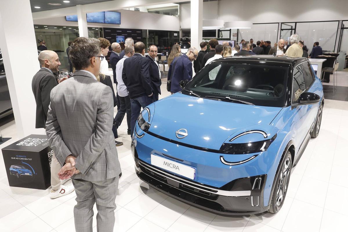 Nissan Micra 100% elèctric exposat a Camps Motor