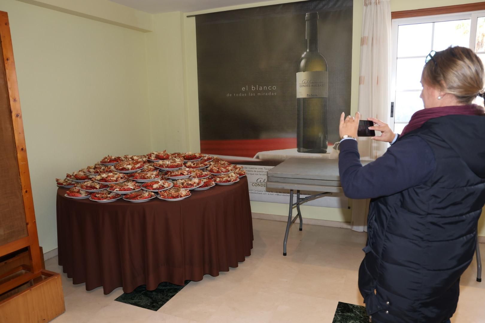 El almuerzo oficial del XXXI Capítulo da Cofradía do Centolo Larpeiro.