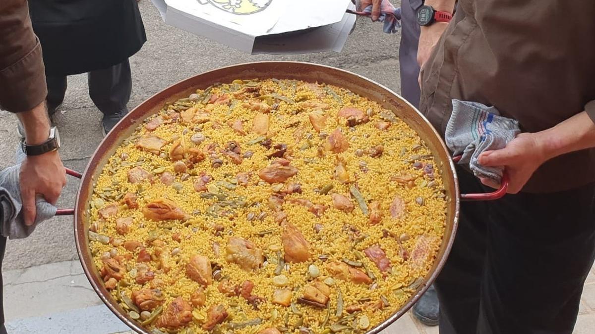 Imagen de una paella.