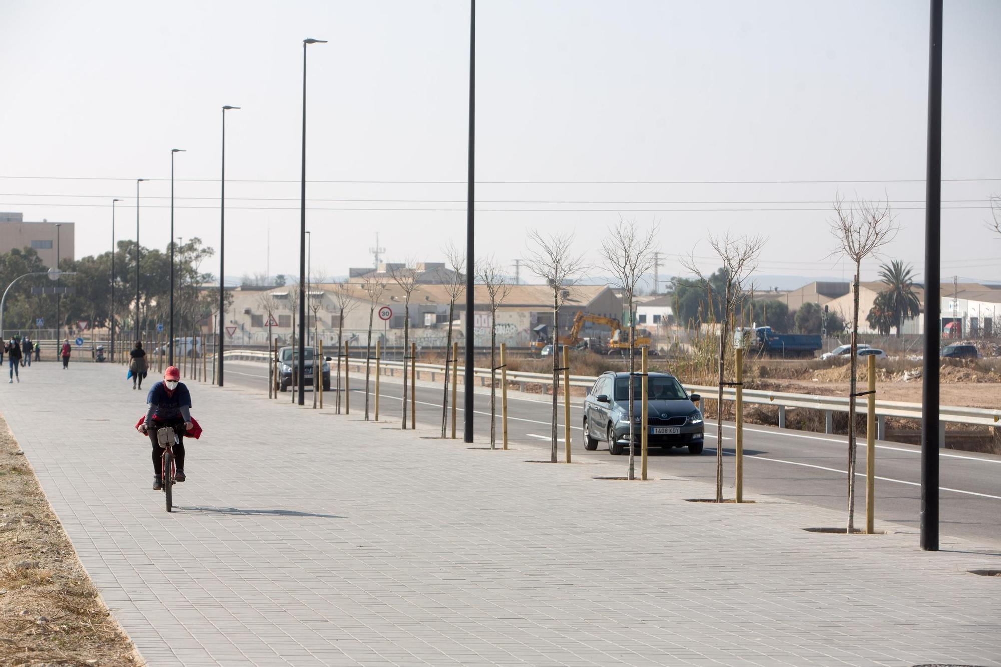 La apertura del tramo de la Vía Parque en el PAU 1 completa una nueva circunvalación en Alicante