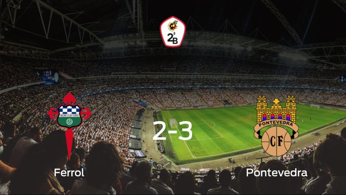 El Pontevedra se lleva el triunfo después de vencer 2-3 al Racing Ferrol