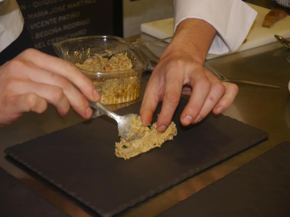 El paté de lubina que hace de base a la creación de Nacho Romero.