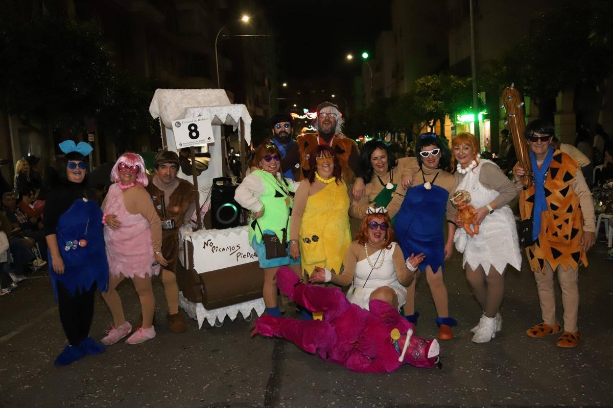 Un grupo de animación durante el desfile del domingo (2024).