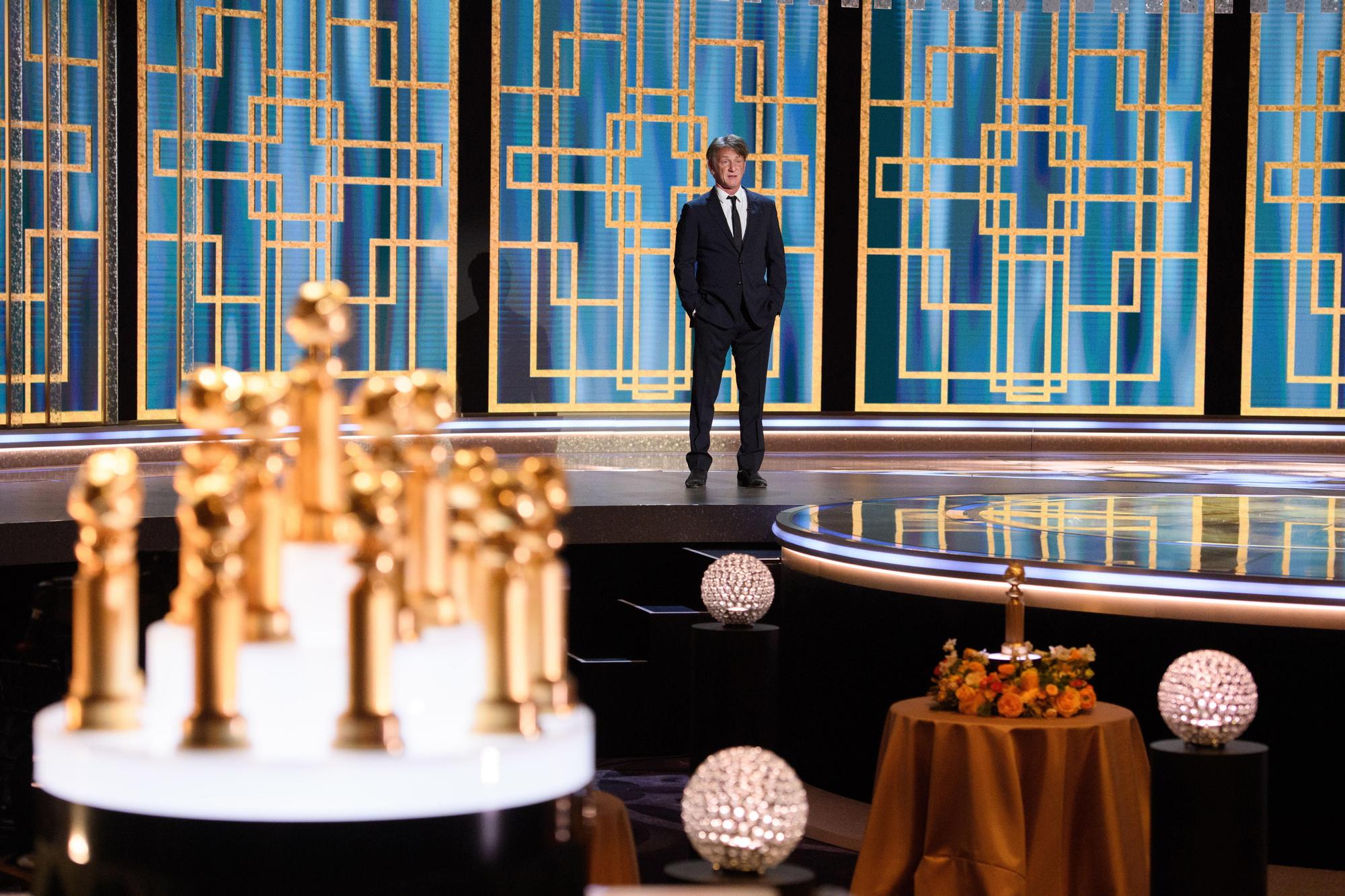 Sean Penn durante la presentación de la 78ª edición de los Globos de Oro