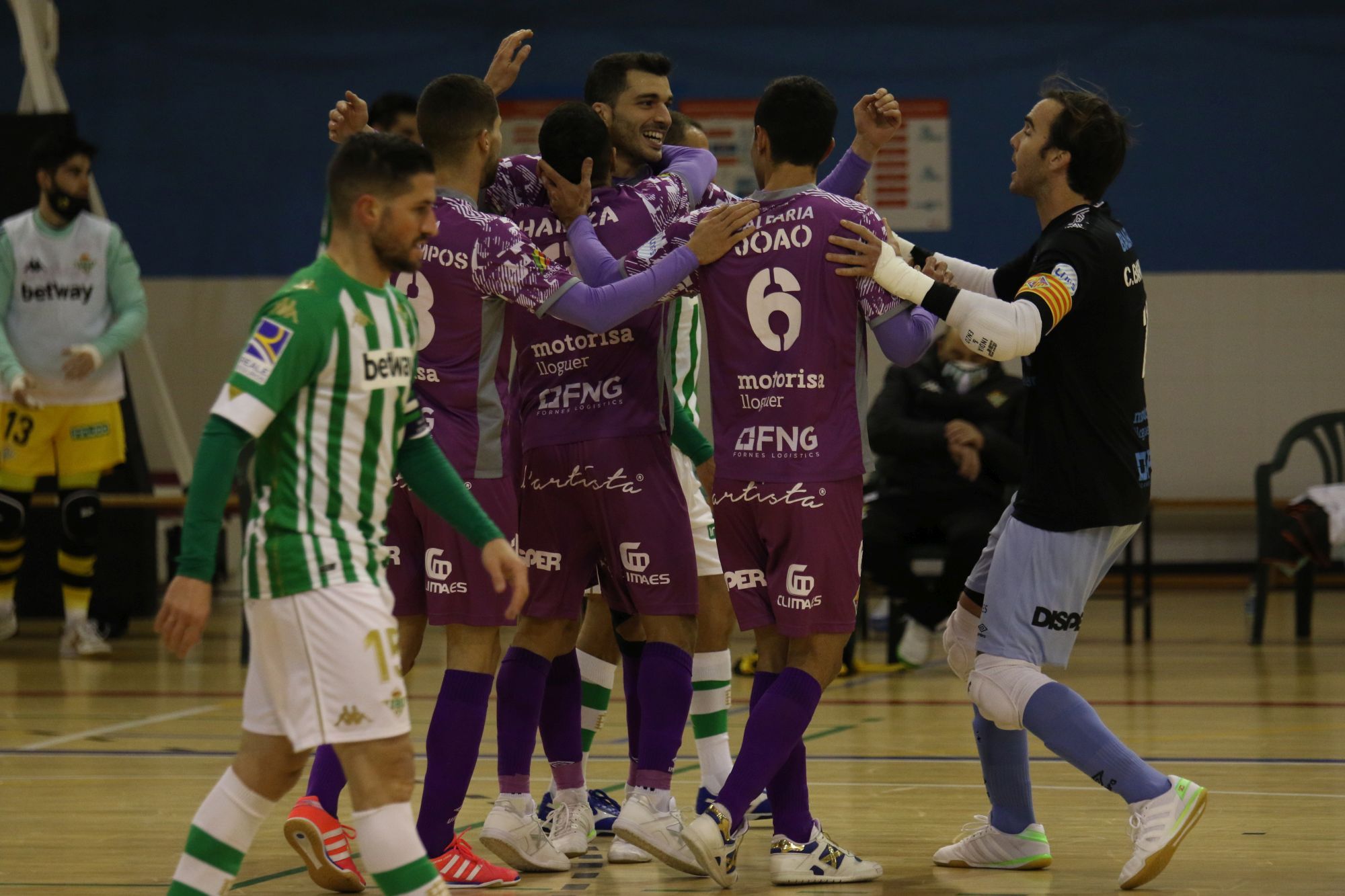 Victoria del Palma Futsal en la pista del Betis