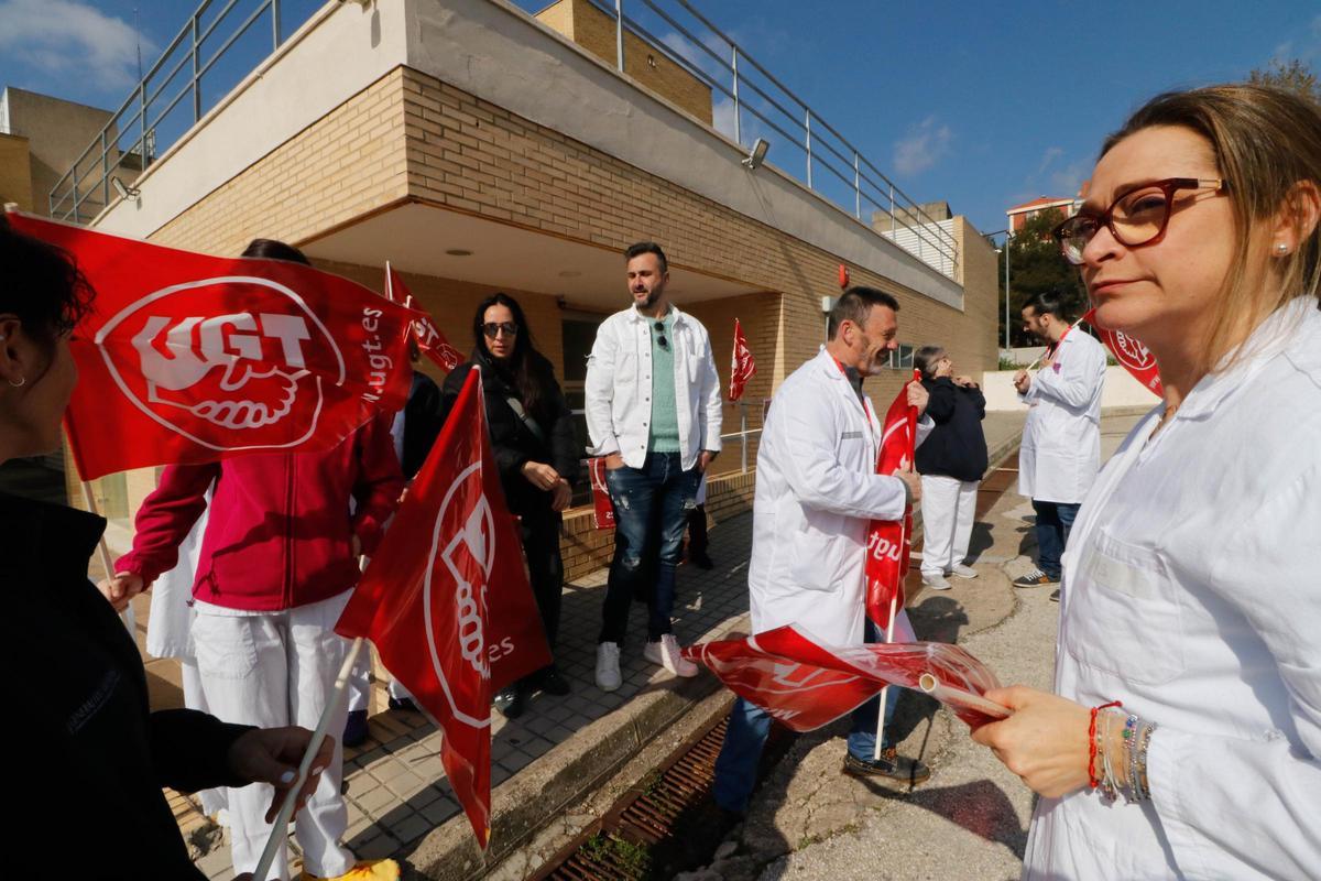 Imágenes de las protestas en Alcoy del personal de Radiología