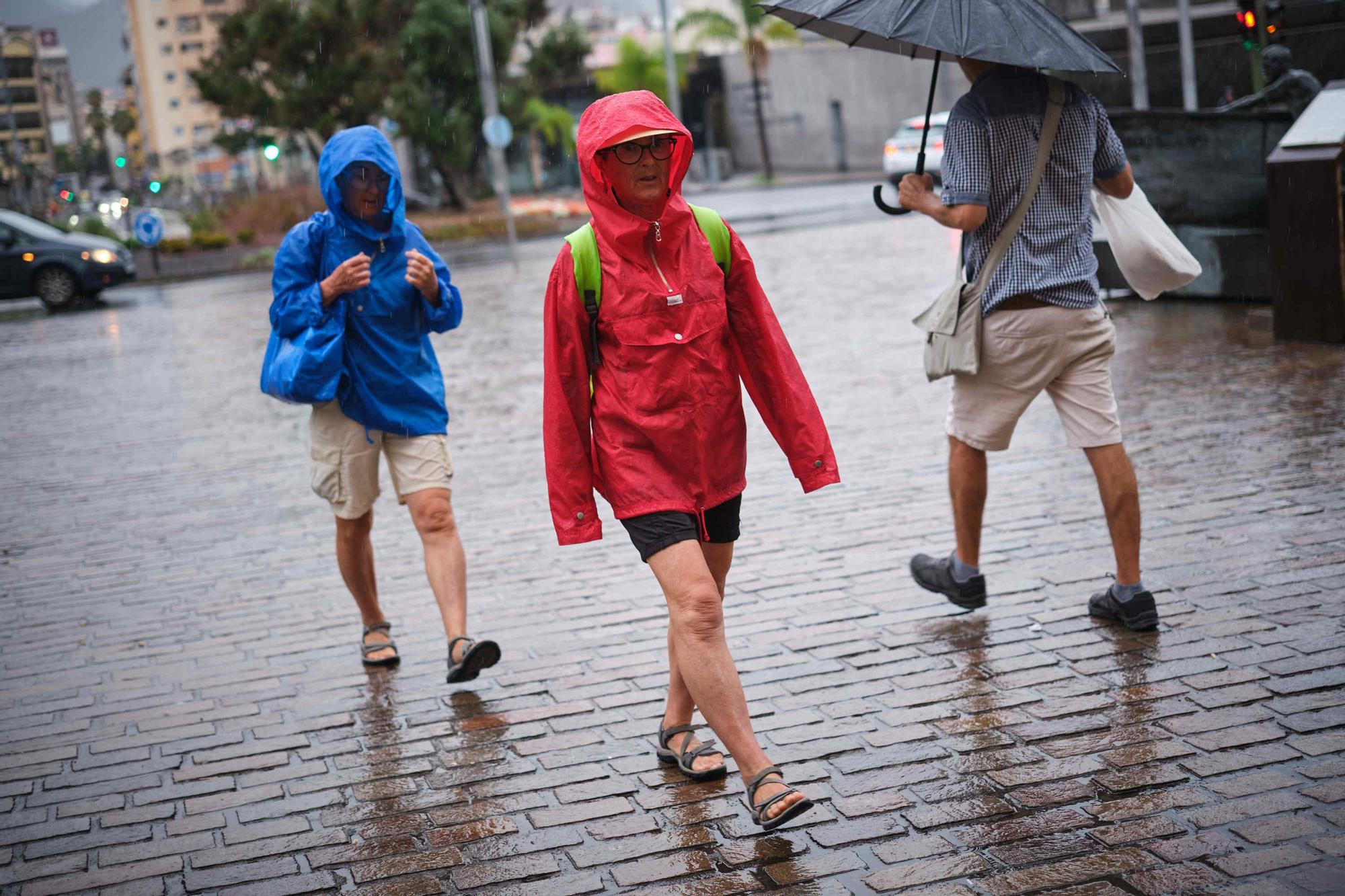 Primeras lluvias en Tenerife en la mañana del sábado 24 de septiembre de 2022