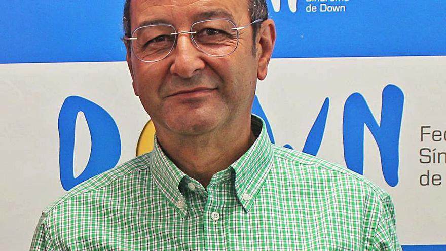 El presidente de Down Galicia, Delmiro Prieto.   | // L.O.