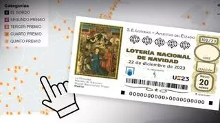 ¿Dónde han caído los premios de la Lotería de Navidad 2023? Mapa interactivo