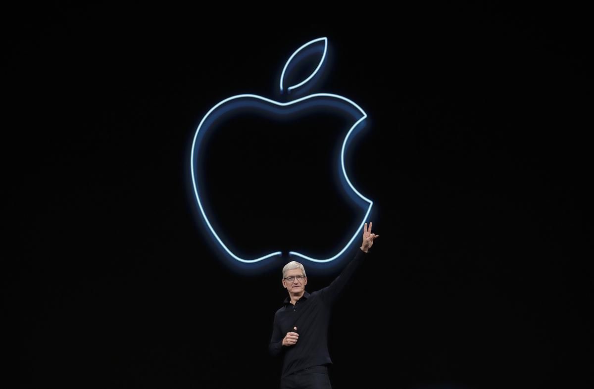 El director ejecutivo de Apple, Tim Cook, en una presentación en 2019.